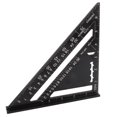 thumbnail image 1 of Transportador de Ángulo triangular para Techos de Oxidación Negra de Aleación de Aluminio, Métrico, Para Construcciónis, Remodelacia, Amantes del Bricolajeje, 1 of 7