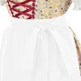 thumbnail image 3 of JOANKDMI Women Classic Fairy Tale Peasant Costume Vintage Dress with Waist Tie Apron for Themed School Event Halloween Carnival Party Dress Up Apparel, 3 of 6