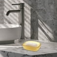 thumbnail image 2 of Unique Bargains 1 Pc Waterproof Soap Holder Double Layer with Cover Yellow Soap Holder for Bathroom 5.51"x4.13"x1.65", 2 of 6
