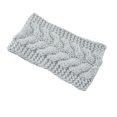 thumbnail image 1 of Bandeau d'Hiver pour Femmes, Élasticité, Tête Chaude, Vague Torsadée, Cache-Oreilles, Style Simple, Accessoires pour Cheveux, Blanc Gris, 1 of 6