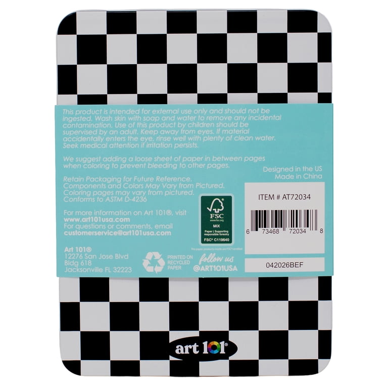 Dual-Tip Marker Art Set with Reusable Tin and Activity Book photo 3