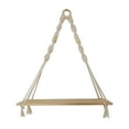 thumbnail image 1 of Awdenio Cotton Rope Decorative Rack Wall Wooden Frame Crafts Display Rack, 1 of 2