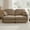 Coffee-2S, variant on Chenille Modular Sofa, 2-Seater Deep Seat Cloud Couch, Upholstered Sofa with Round Pillows, Quilted Back Cushions & Recessed Base, Modern Sofa for Living Room, Apartment,Bgige