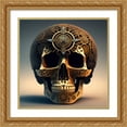 thumbnail image 2 of Stephen Chambers 15x15 Gold Ornate Wood Framed With Double Matting Wall Art Titled - Skull 5, 2 of 6