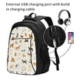 thumbnail image 2 of Cauagu Dogs Funny Pets Print Travel Laptop with USB Charging Port,Extra Large Backpack College Backpack Business Work Bag Casual Daypack Perfert for Men Women, 2 of 7