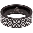 thumbnail image 5 of Quatrefoil Tungsten Carbide Ring, 5 of 9