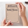 thumbnail image 3 of Inkdotpot 30Rustic Kraft Mason JarFill-In Style Bridal Shower Invitations Wedding Blank Invites, 3 of 9