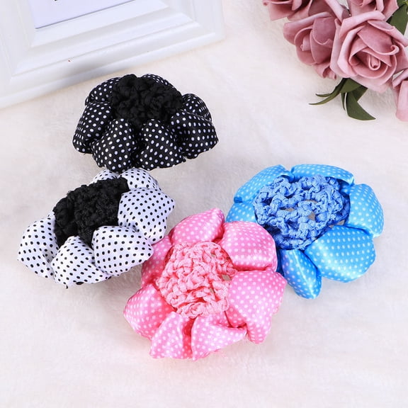 PENIKOKO 4-Pack Elastic Hair in Assorted Colors for Dance, Formal Events, and Everyday Hair Styling