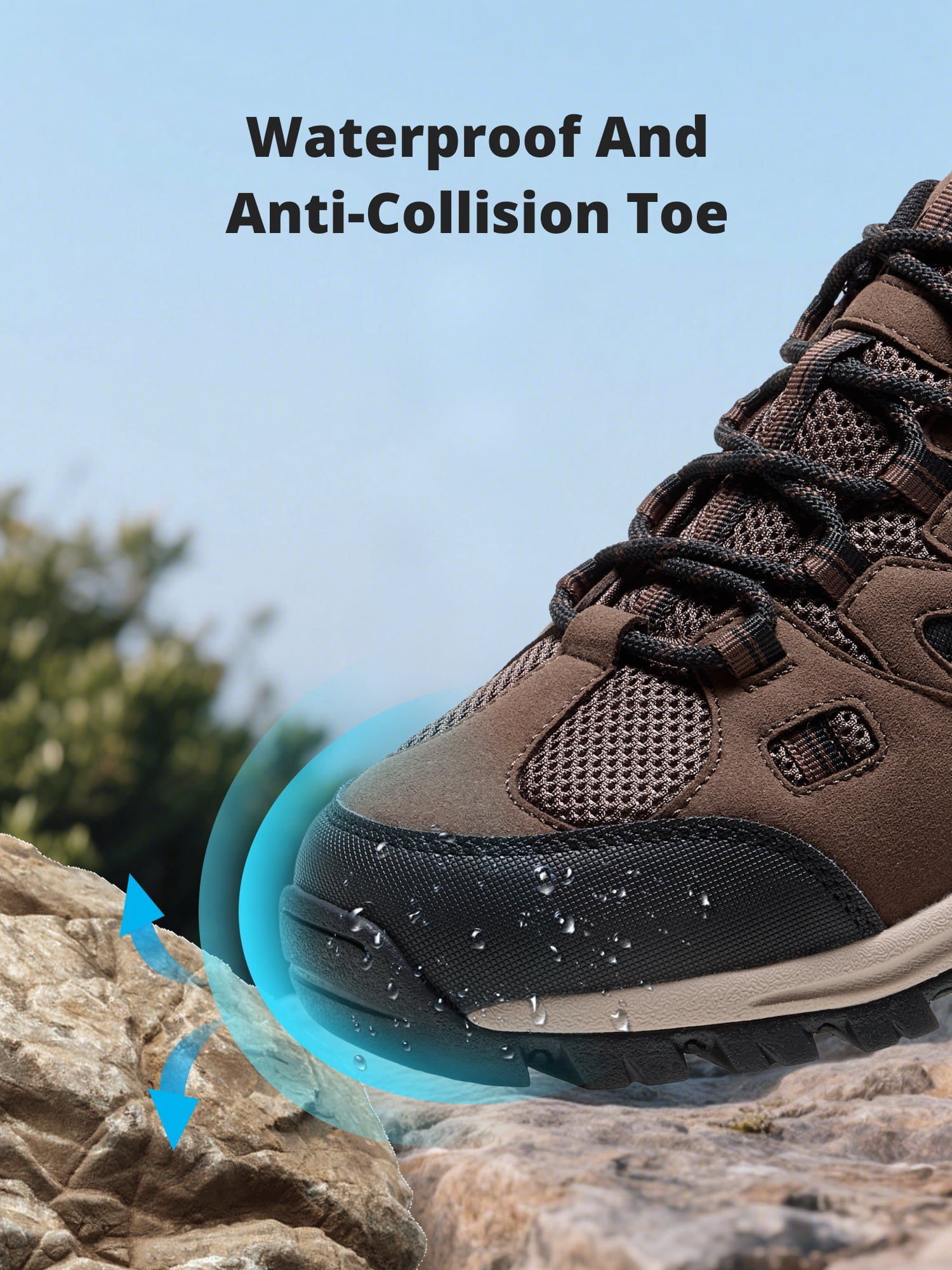 CAMEL Men's Hiking Shoes Lightweight Comfort Sneakers Male Breathable Athletic Shoes Outdoor Running Walking