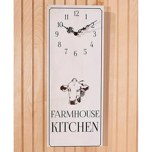 Rustic Farmhouse Kitchen Wall Clock - Walmart.com - Walmart.com