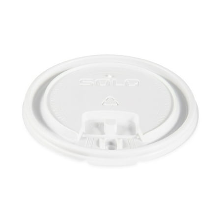 SOLO LB3161-00007 Lift Back and Lock Tab Lids for 16 oz. Cups - White (100/Sleeve 10 Sleeves/Carton)