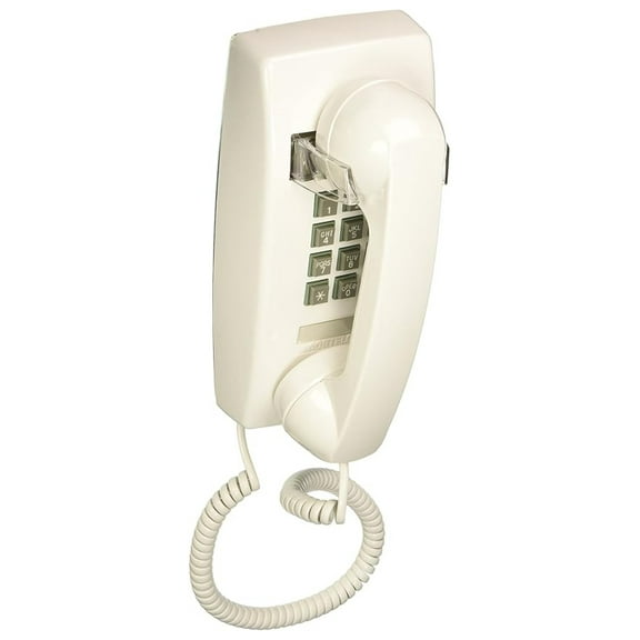 255415-VBA-20M Single Line White Wall Telephone