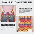 thumbnail image 6 of Colorful Geometric Pattern Apron-Garden Aprons for Women with Pockets-Cotton Linen Waterproof Kitchen Cooking Gardening Aprons Adjustable for Kitchen,Cooking,BBQ and Salon 33x27 Inch, 6 of 7