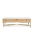 thumbnail image 3 of Michael Amini Malibu Crest Rectangular Wood & Marble Cocktail Table - Blush, 3 of 17