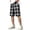 Black@GC@, variant on CONZONE Men'S Baggy Plaid Shorts Elastic Waist Drawstring Summer Shorts For Men Casual Graphic Lightweight Shorts With Pockets