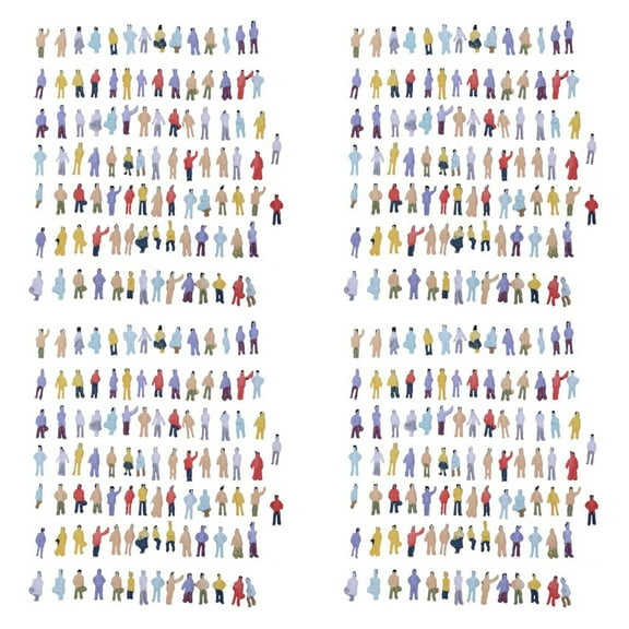 New 400pcs Painted Model Train People Figures Scale N (1 to 150)