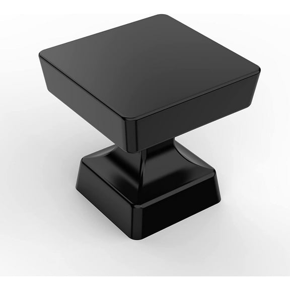 Zoizocp 10 Pack 1-1/4 inch Matte Black Kitchen Cabinet Knobs Dresser Knobs Drawer Knobs Cabinet Hardware Zinc Knobs for Dresser Drawers