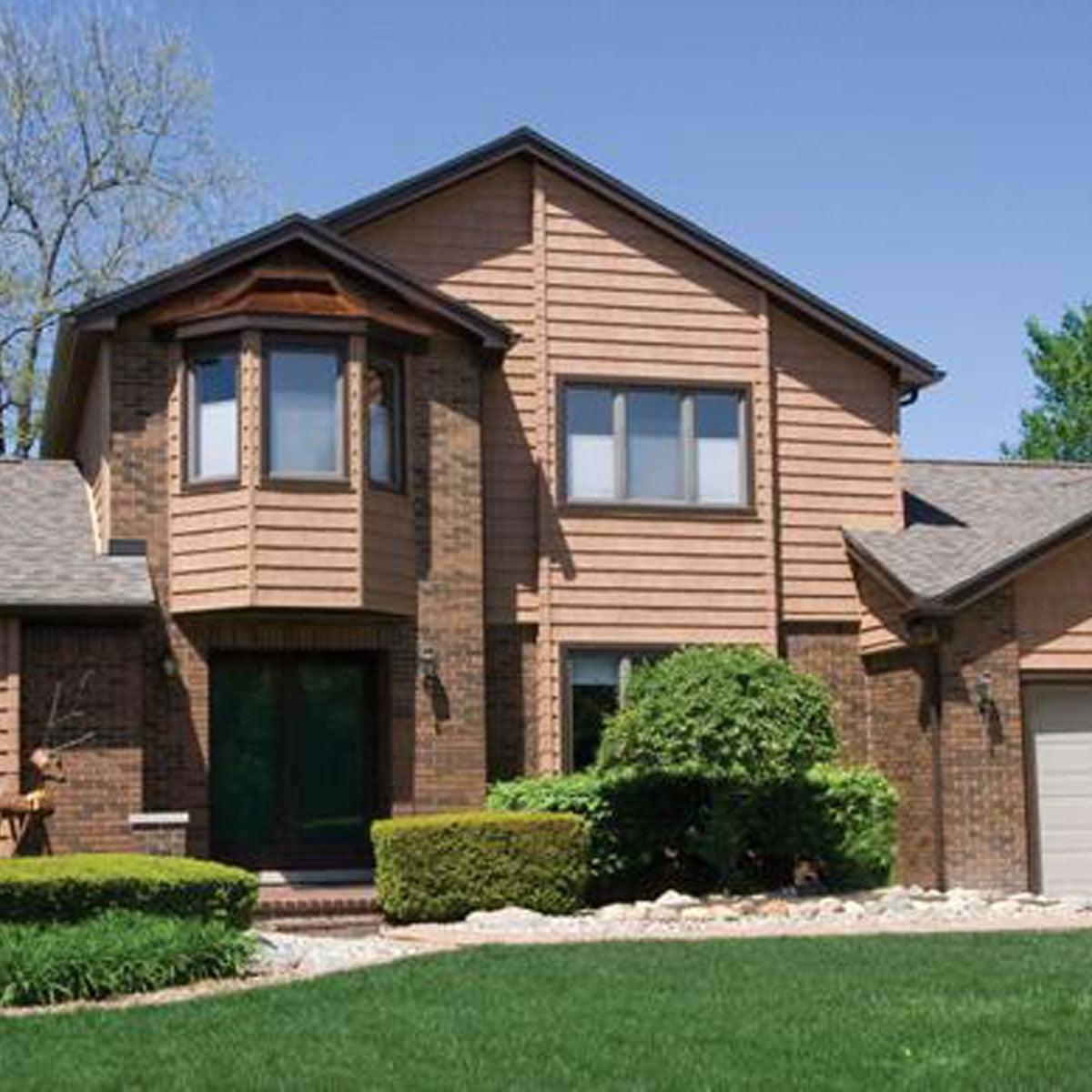 The Foundry 7"W x 60 3/4"L Exposure, Vinyl Perfection Shingles (34 Panels/Ctn. = 100 Sq. Feet), 042 - Almond