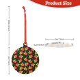 thumbnail image 3 of Gaeub Cartoon Snail Print Christmas Ornaments for Christmas Tree,Christmas Decor,Christmas Decorative Hanging Pendants,Acrylic Christmas Decorations -Round Shape, 3 of 7