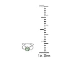 thumbnail image 2 of AoneJewelry 0.85 Carat 6MM Round Green Amethyst and Diamond Ring In 10K Solid Rose, White & Yellow Gold, 2 of 5