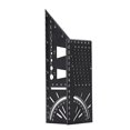 thumbnail image 1 of Escuadra de carpintero 3D, regla angular de aleación de aluminio de 45 a 90 grados, regla de medición para carpintería, vigas, tubos, tridimensional para decoración, 1 of 5