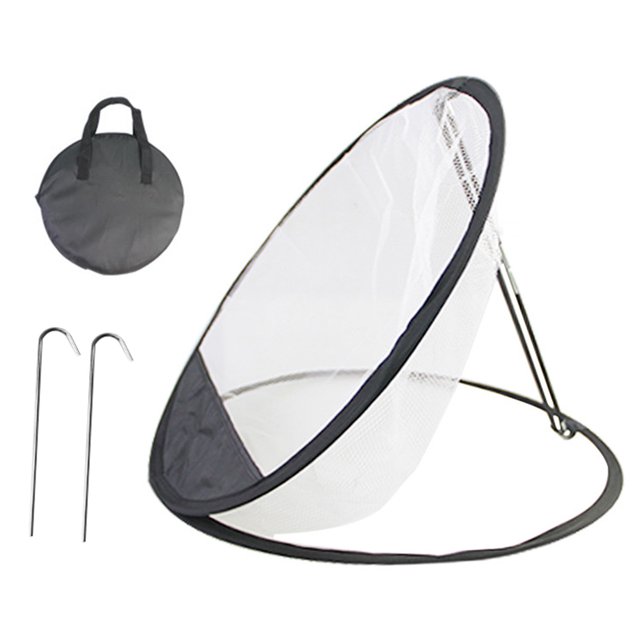 CSChome Sac en Maille Filet de Pratique de Golf Filet de Précision & Entraîneur de Swing Cage de Lancer Tapis Portable Filet de Pratique de Golf Intérieur Extérieur