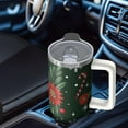 thumbnail image 5 of 30oz Christmas Snowman Stainless Steel Coffee Cup, Winter Insulated Holiday Travel Tumbler with Handle and Straw, Gifts for Men and Women, 5 of 5