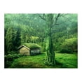 thumbnail image 3 of Tiptophomedecor Landscape Wallpaper Wall Mural - Green Seclusion, 3 of 4