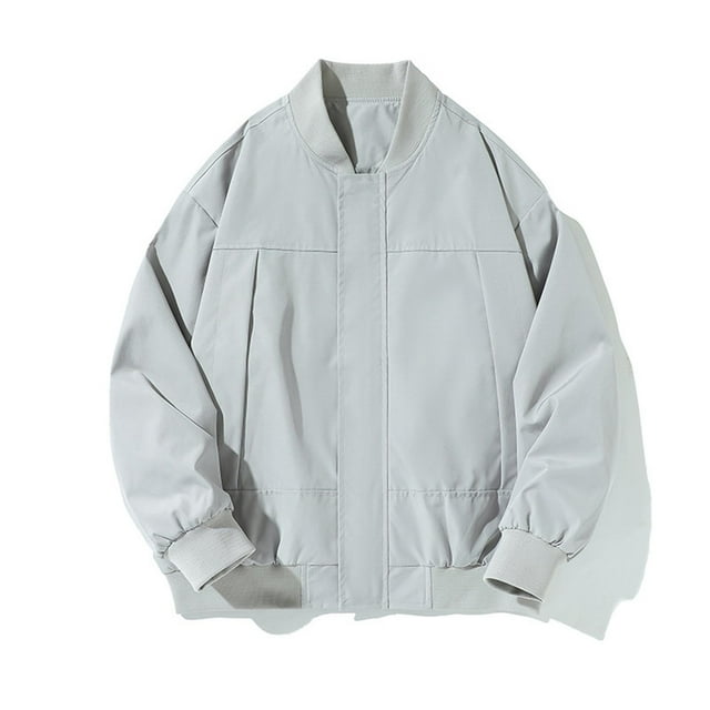 Yusimy Men's Hooded Zip-Up Sweatshirt Jacket Solid Color Block Design Full-Zip Front Urban Street Casual Outerwear