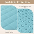 thumbnail image 2 of Yolife Non-Slip Bathtub Mat 27.5"x17", Anti-Fatigue Grid Pattern & Suction Cups, Natural Rubber for Shower Tub, Machine Washable (Light Blue), 2 of 8