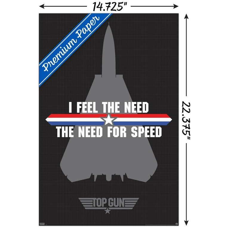 Top Gun - Need for Speed Wall Poster, 14.725" x 22.375" - Walmart.com