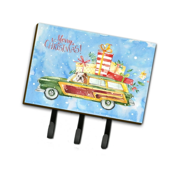 Merry Christmas English Bulldog Leash or Key Holder