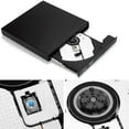 thumbnail image 4 of Lecteur DVD Externe Portable, Lecteur de CD USB2.0, Combo Graveur/graveur CD-RW DVD-R Portable Mince USB pour Ordinateur Portable PC Ordinateur de Bureau, Noir, 4 of 7