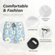 thumbnail image 4 of Balery Daisies Flowers Pantalones cortos deportivos para mujer con forro y dos bolsillos, elásticos, para entrenamiento, gimnasio, yoga-Small, 4 of 7