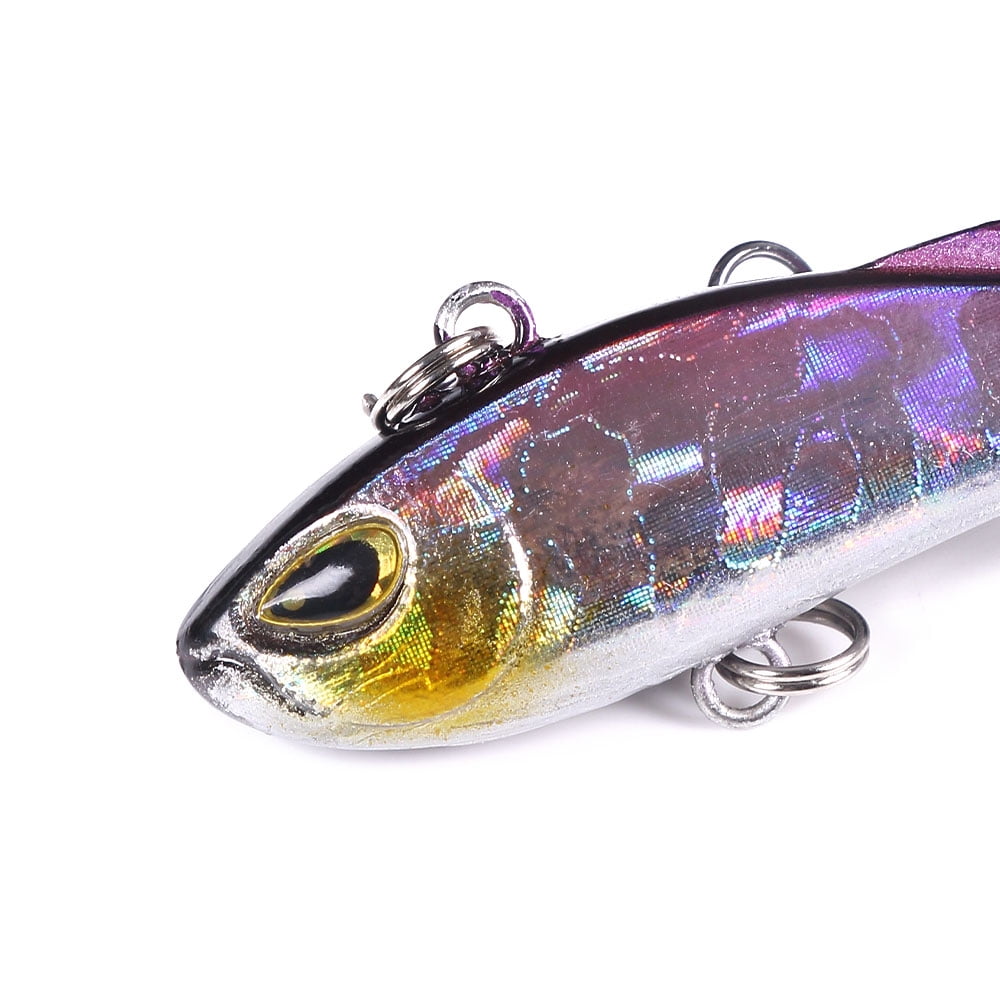 HENGJIA 10 Pack Lipless Crankbaits for Bass Fishing Lures, Sinking Deep Diving Crank Bait, Small VIB Hard Baits Fishing Jigs for Freshwater and Saltwater Bass, Trout, Perch, Walleye