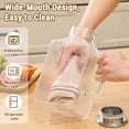 thumbnail image 5 of FPCYCG 1 Gallon Glass Pitcher with Lid and Handle,Water Pitcher Coffee Beverage Serveware Iced Tea Pitcher,Glass Jug Carafe Infuser for Fridge Hot/Cold Drinks, 5 of 6