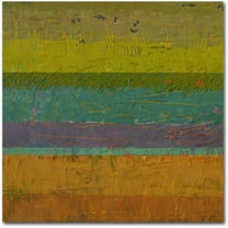 Trademark Fine Art "Chartreuse Line" Canvas Art by Michelle Calkins