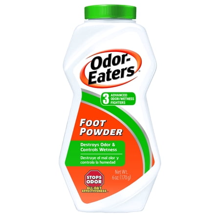 Odor-Eaters Deodorant Foot Powder, Odor Eliminator, Anti-Fungal, 6 oz.