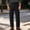 #40-Black, variant on Men Pure Cotton Multi‑Zipper Cargo Pants Straight Leg Casual Work Trousers With Multiple Side Pockets For Fall Daily Black M Gift