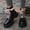 Black, variant on Womens Platform Ankle Boots with Cute Heart Decor, Front Lace Up Chunky Lug Sole Ankle Booties, Fashion Round Toe Short Boots for Daily Wear