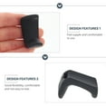 thumbnail image 4 of Miangastore 2pcs Rubber Clarinet Thumb Rests Professional Oboe Thumb Protectors (Black), 4 of 9