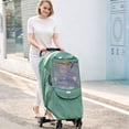 thumbnail image 4 of Sunveno Universal Baby Stroller Rain Cover, Breathable Waterproof Shield with Clear Window, Green, 4 of 5