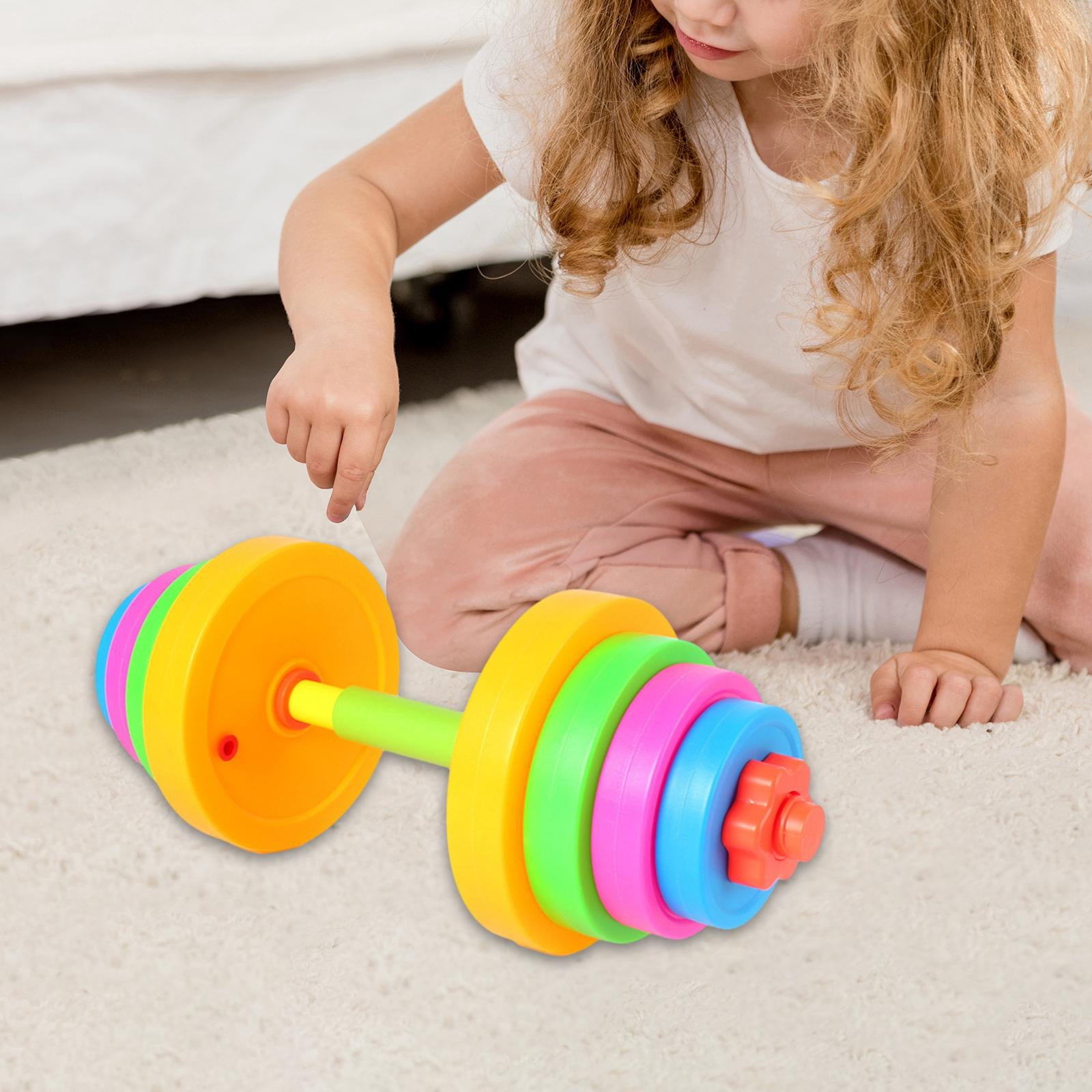LeeQinersw Kids Exercise Weight Toys Adjustable Dumbbells for Children Beginners Gym Sports Style A