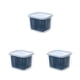 thumbnail image 3 of Toystoory Caja de mantenimiento de alimentos frescos PP Refrigerador Escurridor de frutas con tapa Compartimiento de frescura cuadrado Cesta de Type1 NO1, 3 of 6