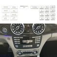thumbnail image 6 of 22X Center Console CD Numbers Button Cover Trim for Benz W204 W212 C218 GLK X204, 6 of 7
