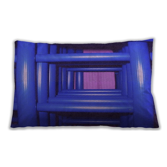 Ahgly Company Outdoor Rectangular Contemporary Lumbar Throw Pillow, 13 inch by 19 inch