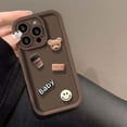 thumbnail image 4 of 3D Cartoon Coffee Bear Phone Case for iPhone 15 14 Plus 13 12 11 Pro Max Soft Back Cover for iPhone X XR XS Max 7 8 Plus Se 2020, 4 of 5