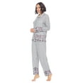 thumbnail image 2 of Casual Nights Women's Long Sleeve Rayon Button Down Pajama Set, 2 of 4