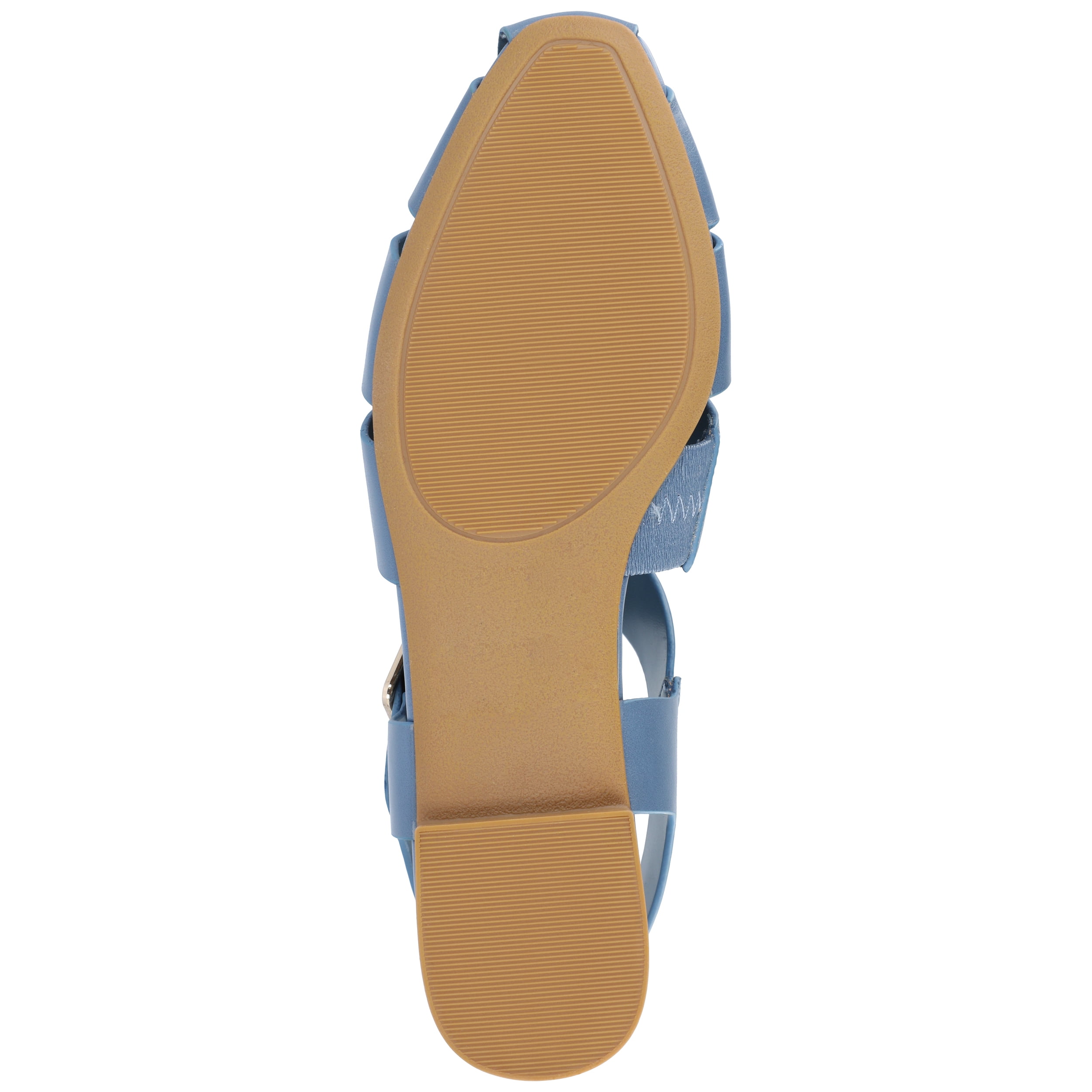 Journee Womens Cailinna Caged Buckle Square Toe Flats, Widths Available