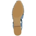 thumbnail image 6 of Journee Womens Cailinna Caged Buckle Square Toe Flats, Widths Available, 6 of 10
